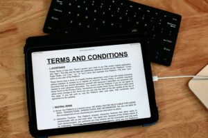 describes terms and conditions of BlogistroHub 